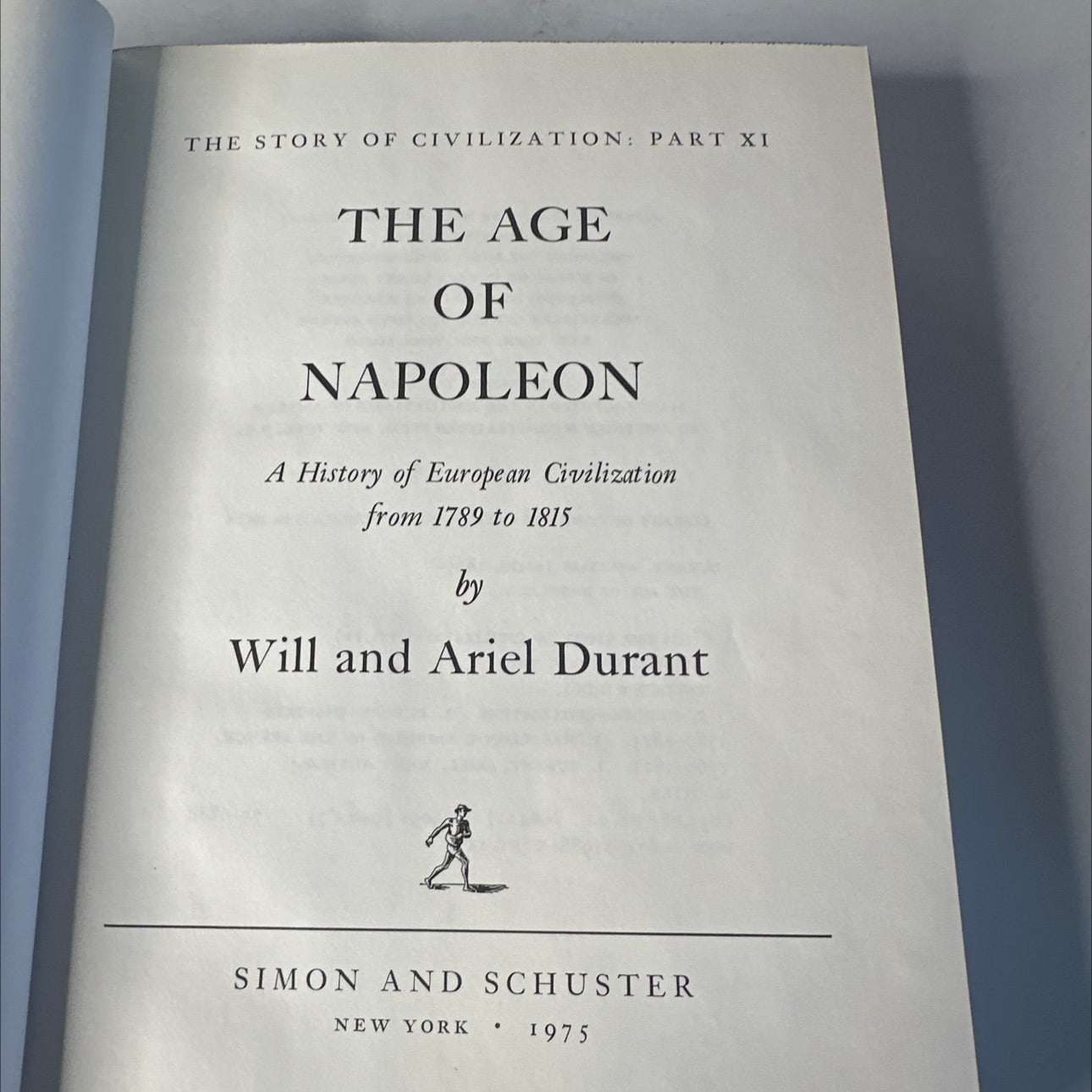 the age of napoleon book, by will and ariel durant, 1975 Hardcover, First Edition, Vintage image 2