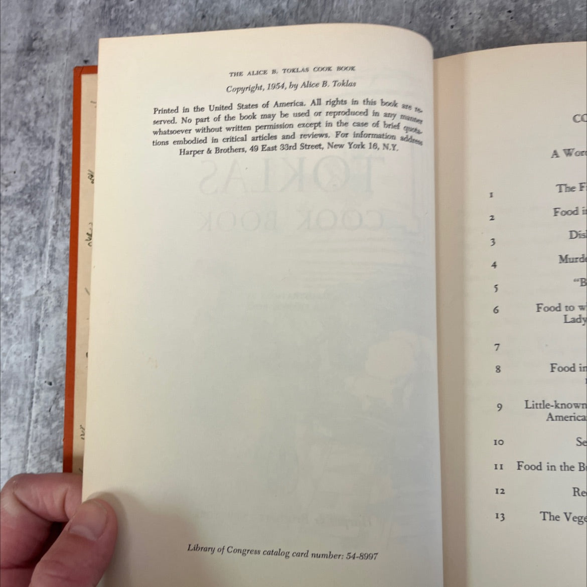 the alice b. toklas cook book book, by alice b. toklas, 1954 Hardcover image 3