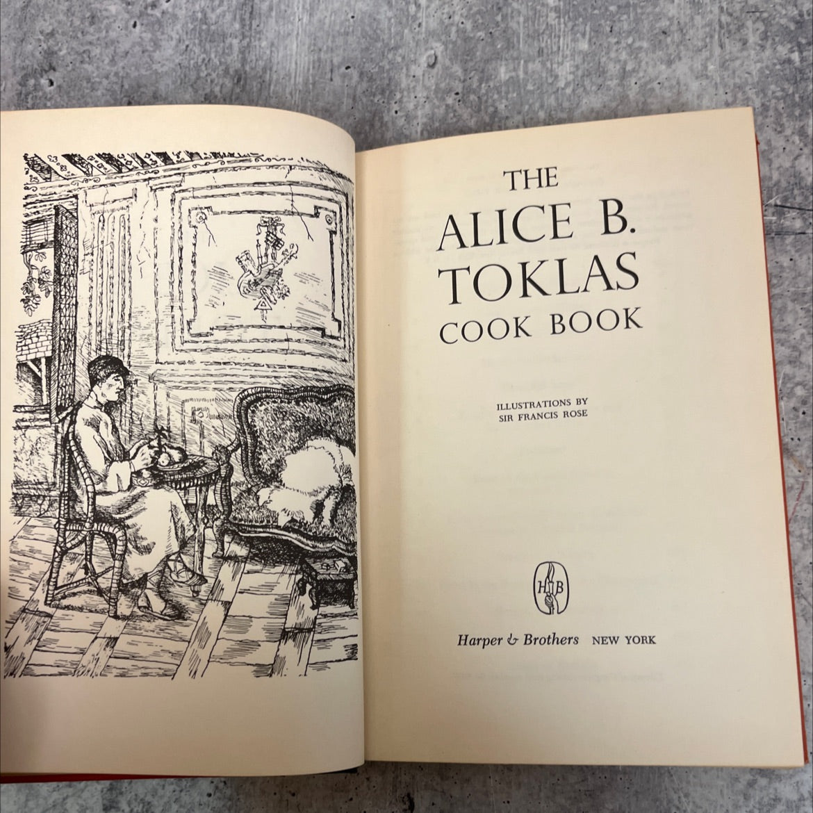 the alice b. toklas cook book book, by alice b. toklas, 1954 Hardcover image 2