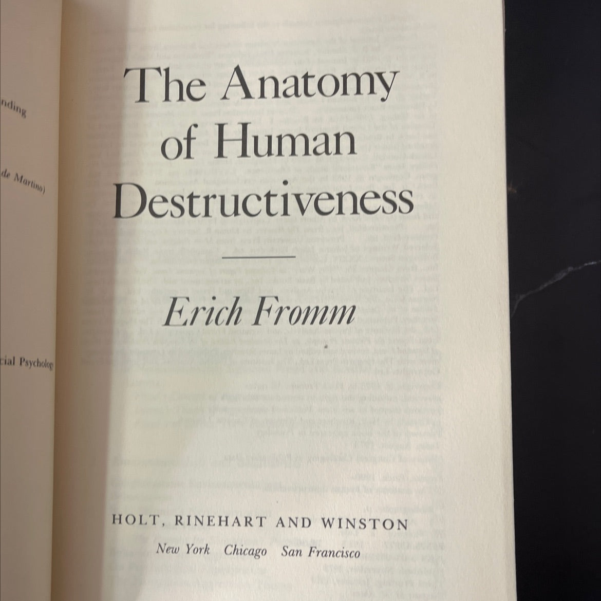 the anatomy of human destructiveness book, by erich fromm, 1973 Hardcover, Vintage image 2