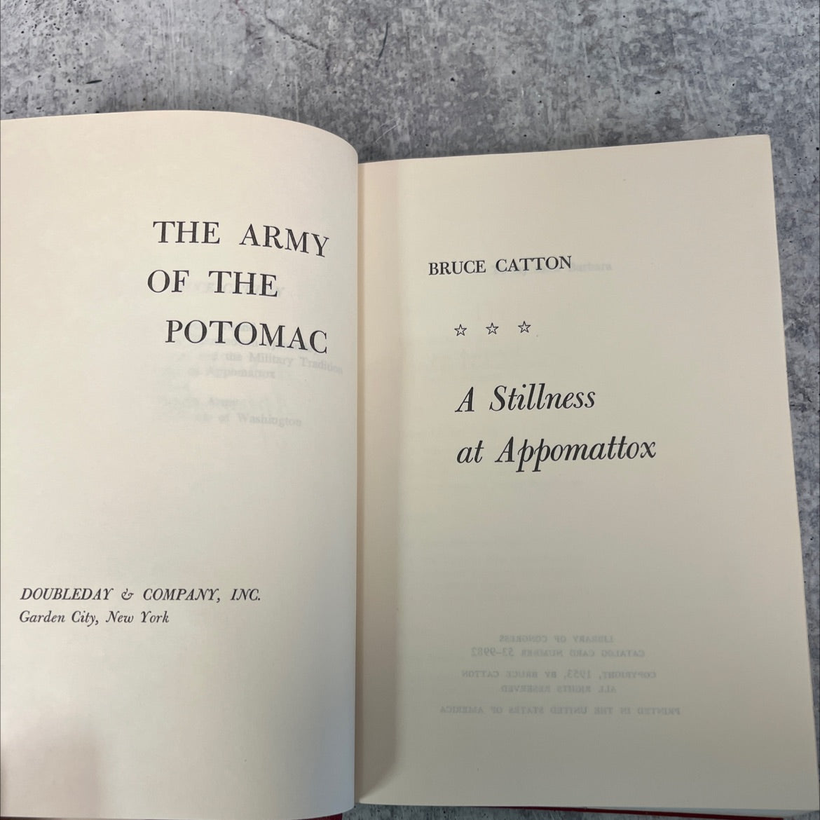 the army of the potomac the military tradition washington book, by bruce catton, 1953 Hardcover, Vintage image 2