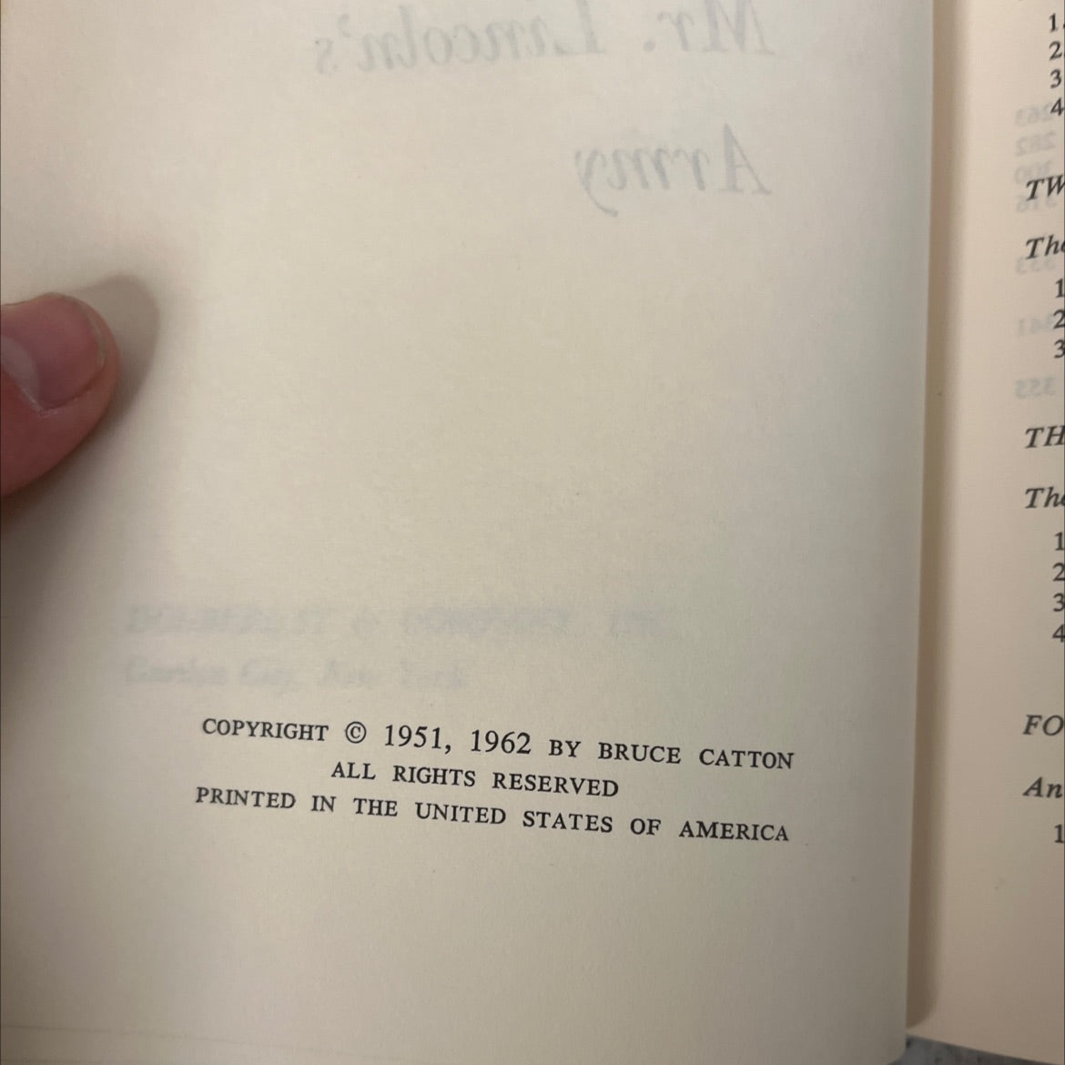 the army of the potomac book, by bruce catton, 1962 Hardcover image 3