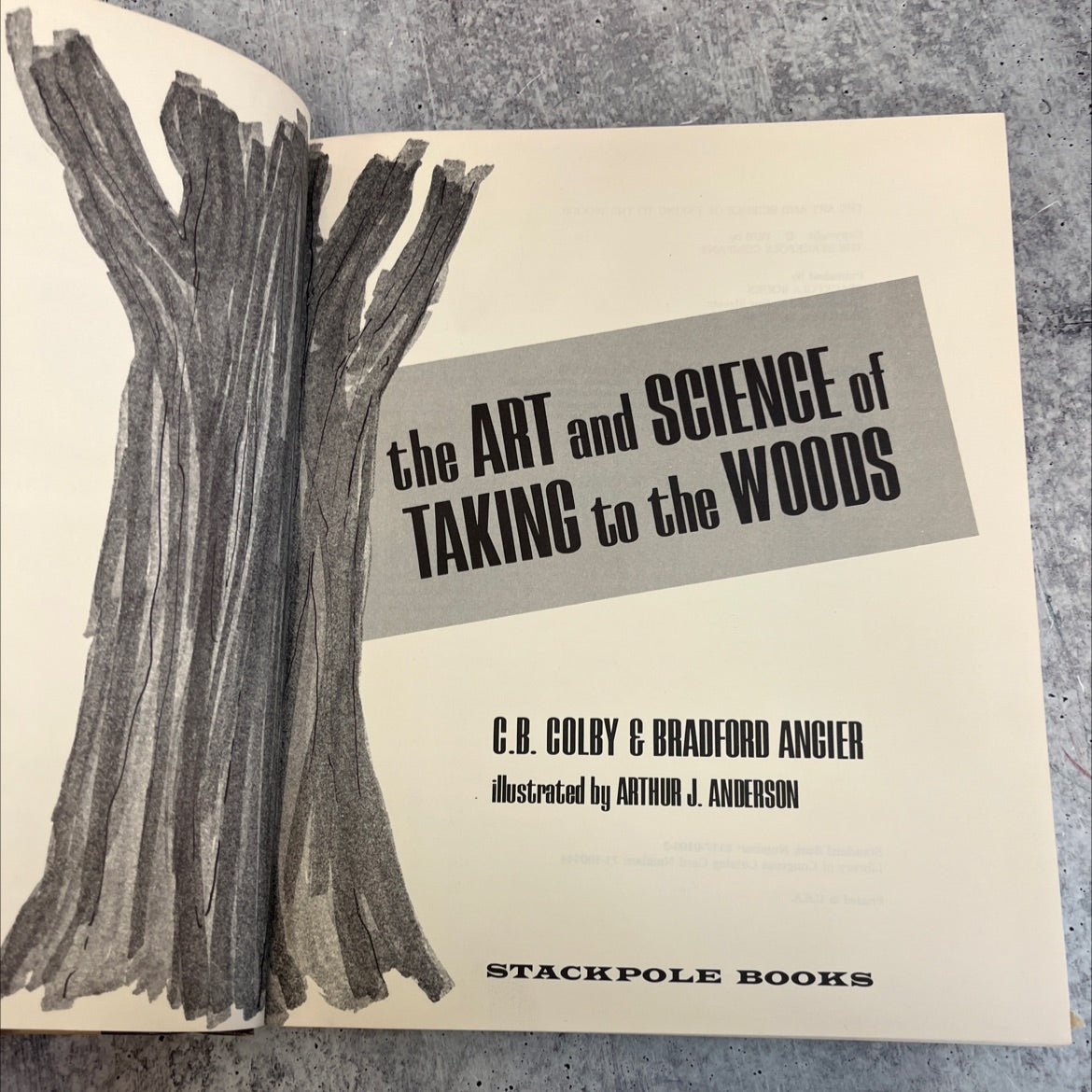 the art and science of taking to the woods book, by c.b. colby & bradford angier, 1970 Hardcover, Vintage image 2