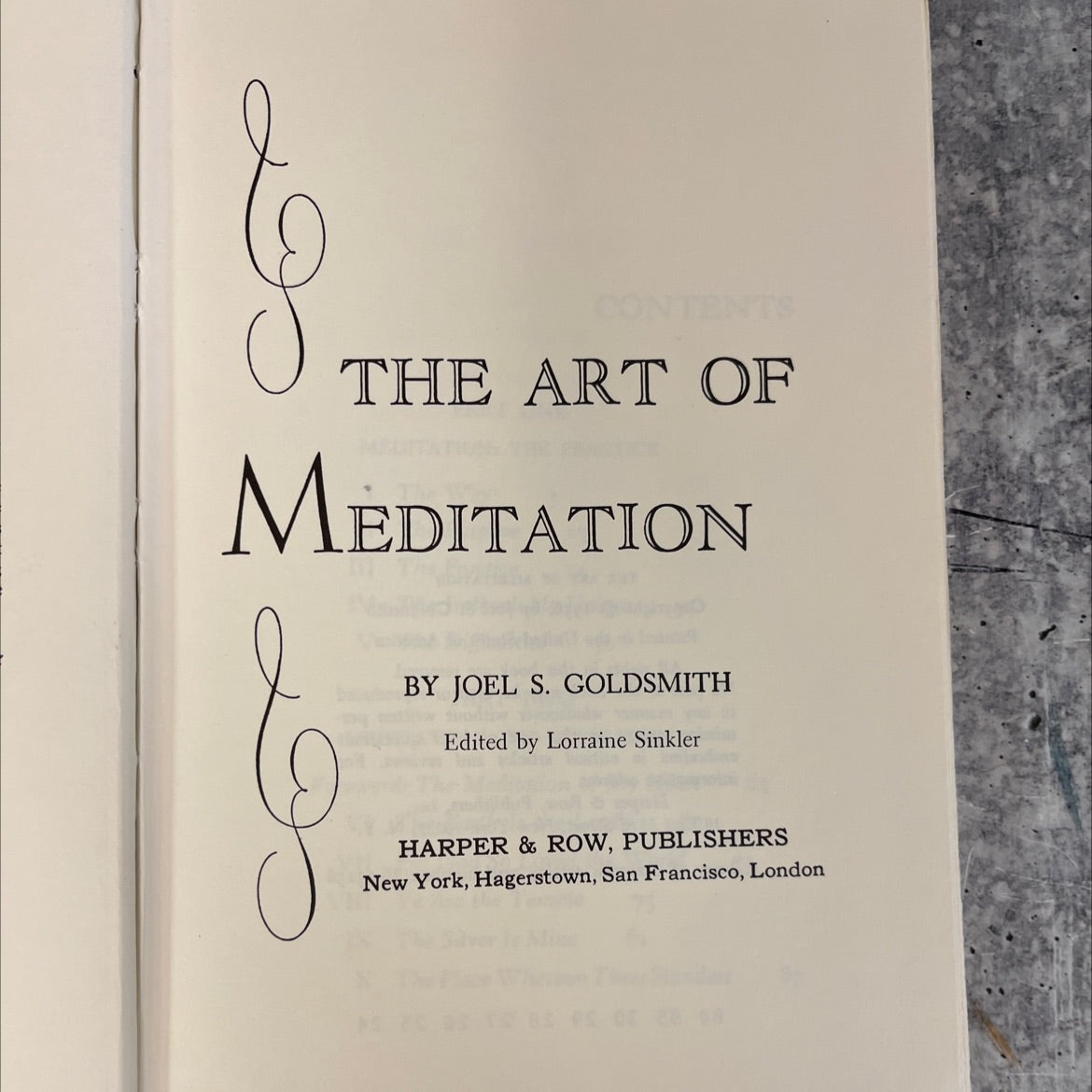 the art of meditation book, by Joel S. Goldsmith, 1956 Hardcover, Vintage image 2