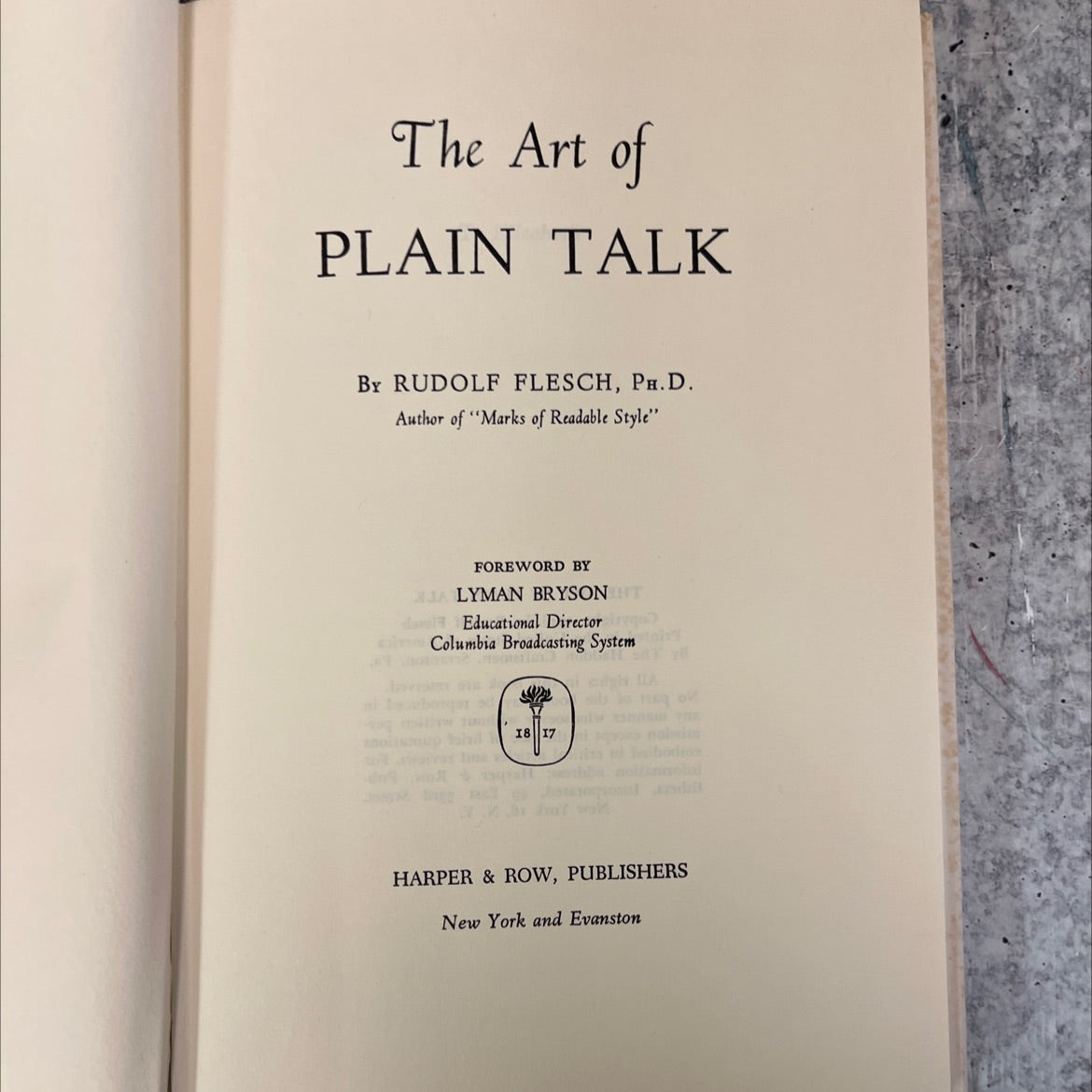 the art of plain talk book, by rudolf flesh, ph.d., 1946 Hardcover, Vintage image 2