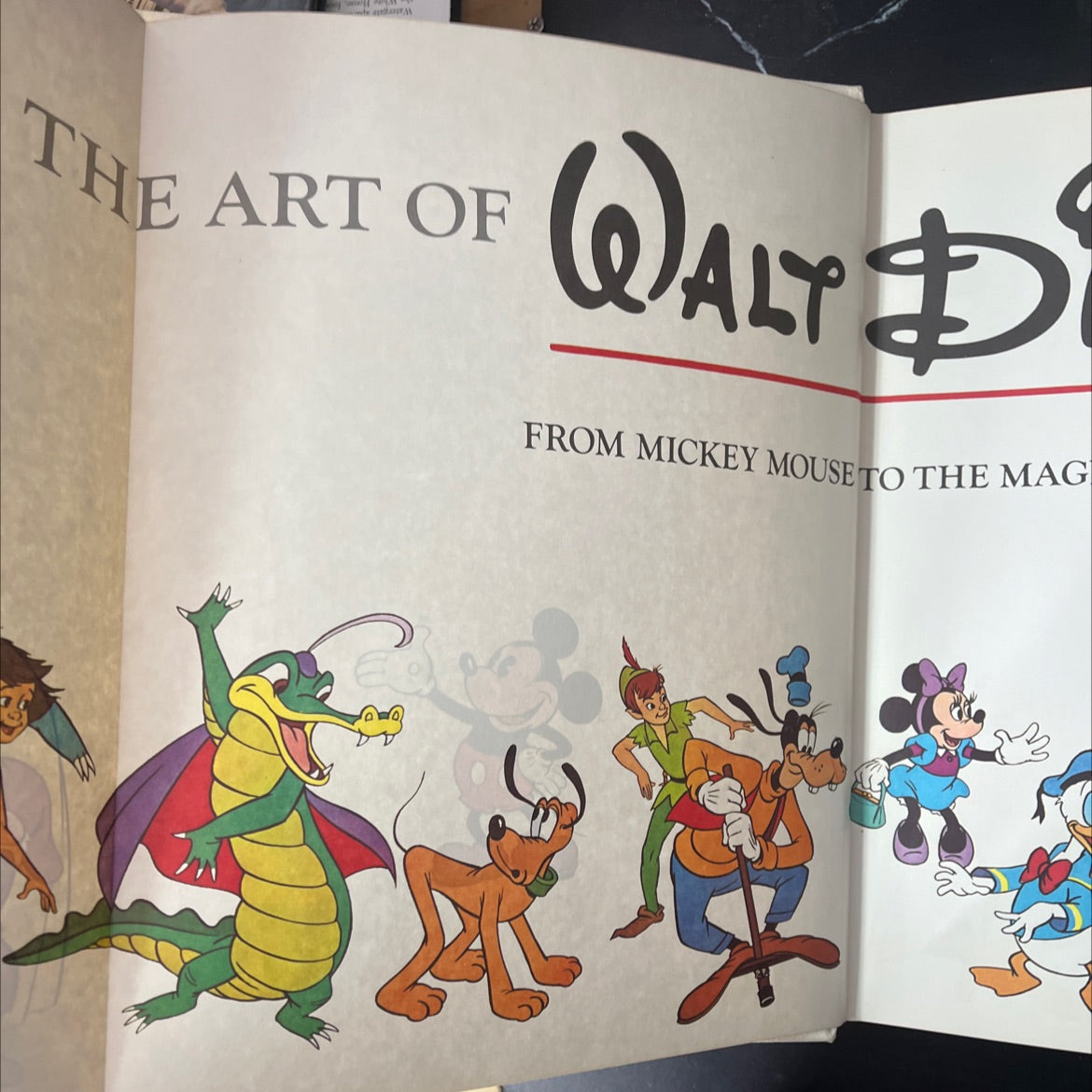 the art of walt disney book, by christopher finch, 1973 Hardcover, Vintage image 2