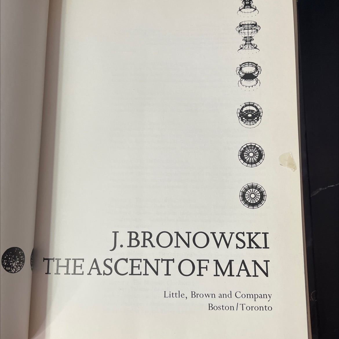 the ascent of man book, by J. Bronowski, 1973 Hardcover, Vintage image 2