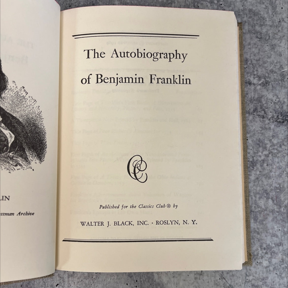 the autobiography of benjamin franklin book, by benjamin franklin, 1969 Hardcover, Vintage image 2