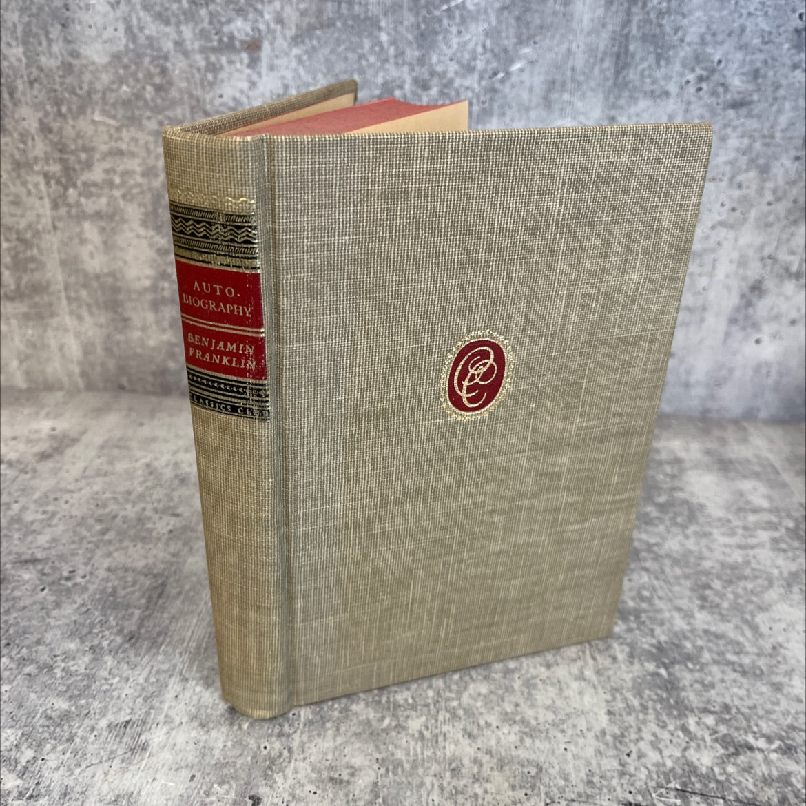 the autobiography of benjamin franklin book, by benjamin franklin, 1969 Hardcover, Vintage image 1