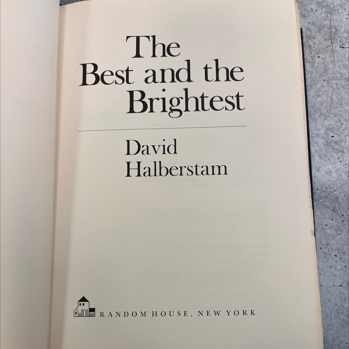 SIGNED the best and the brightest book, by David Halberstam, 1972 Hardcover, Vintage image 2