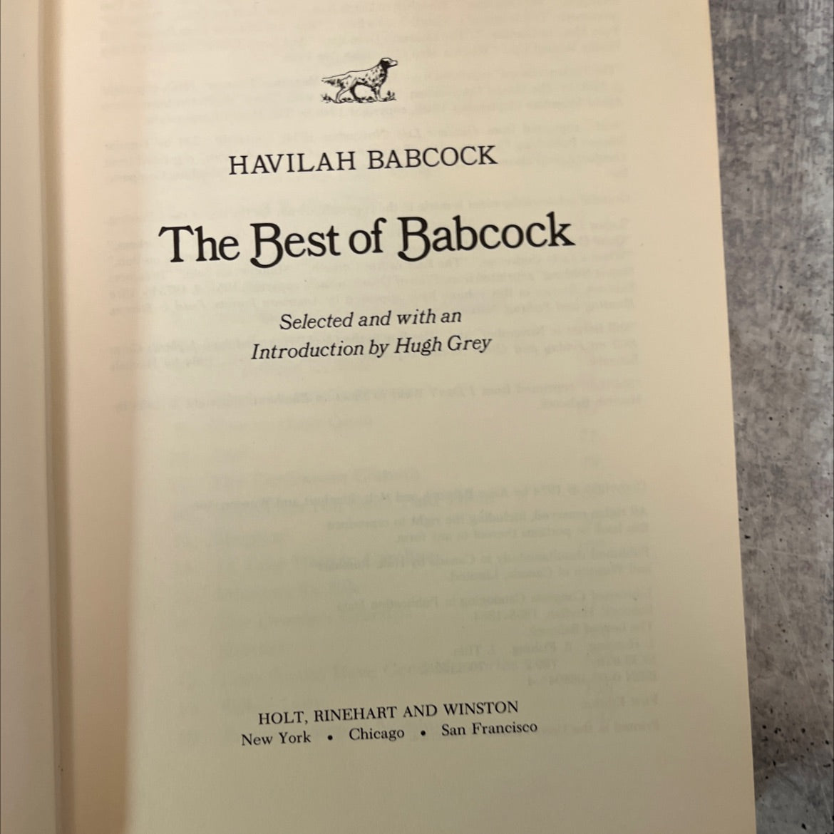 the best of babcock book, by havilah babcock, 1974 Hardcover, Vintage image 2