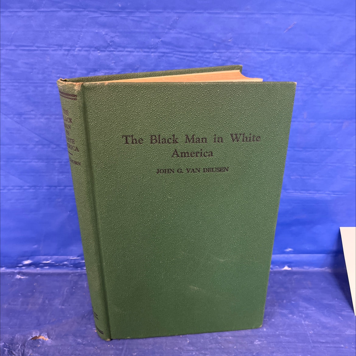 the black man in white america book, by john g. van deusen, ph.d, 1944 Hardcover image 1