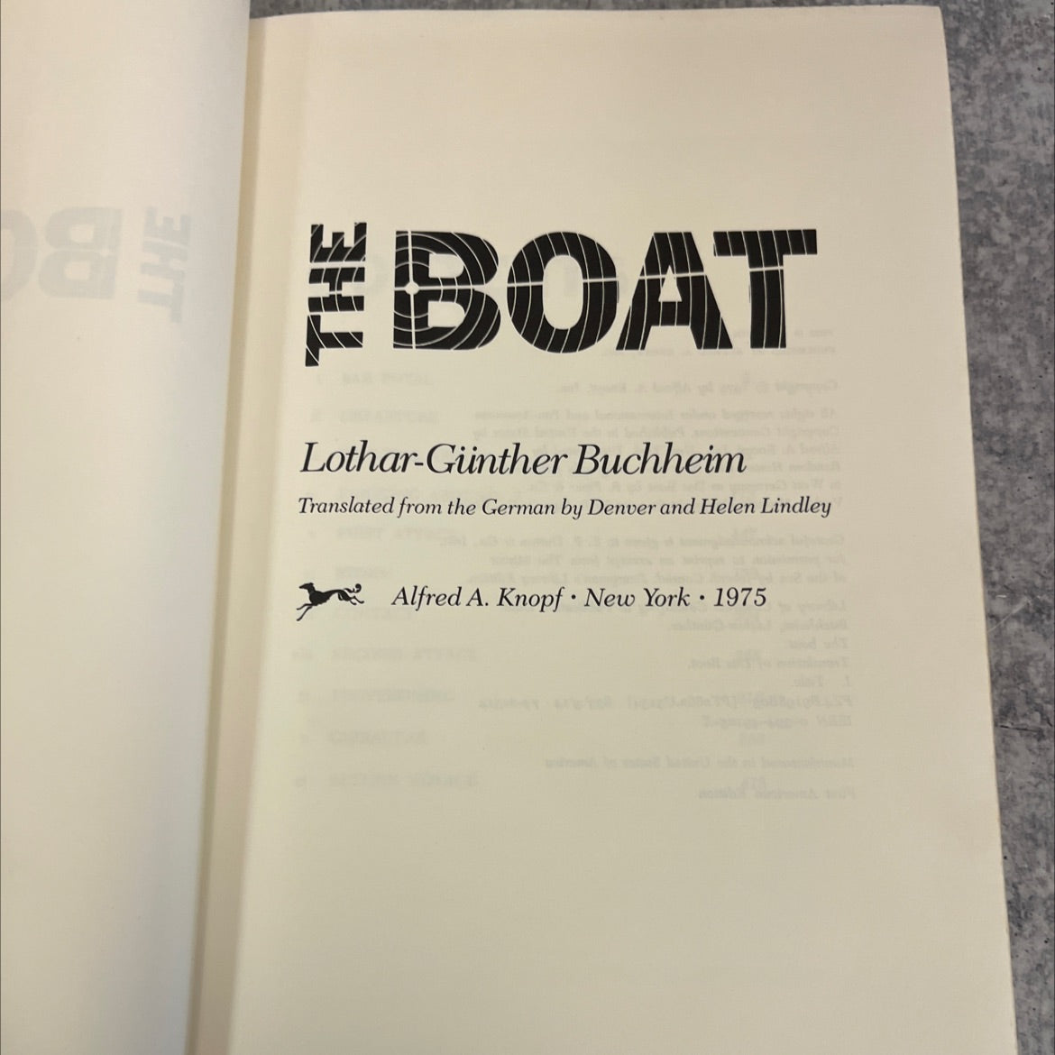 the boat book, by Lothar-Günther Buchheim, 1975 Hardcover image 2