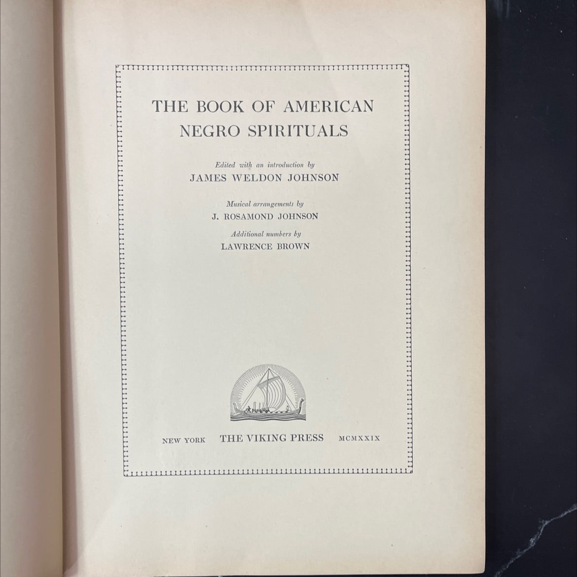 the book of american negro spirituals book, by james weldon johnson, 1929 Hardcover, Antique image 2