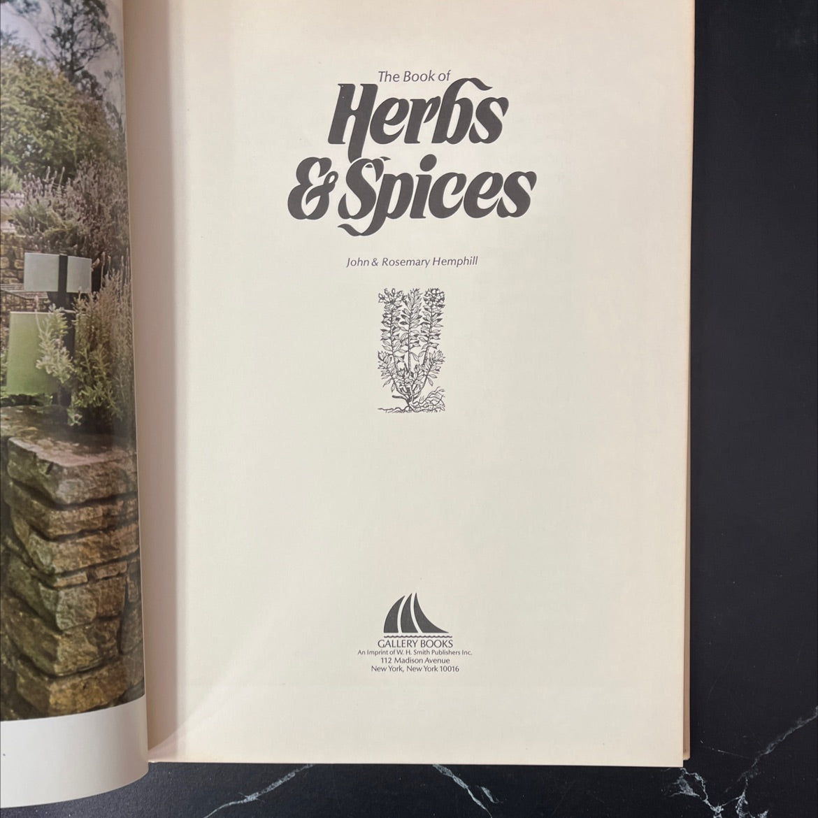 the book of herbs & spices book, by john & rosemary hemphill, 1984 Hardcover, Vintage image 2