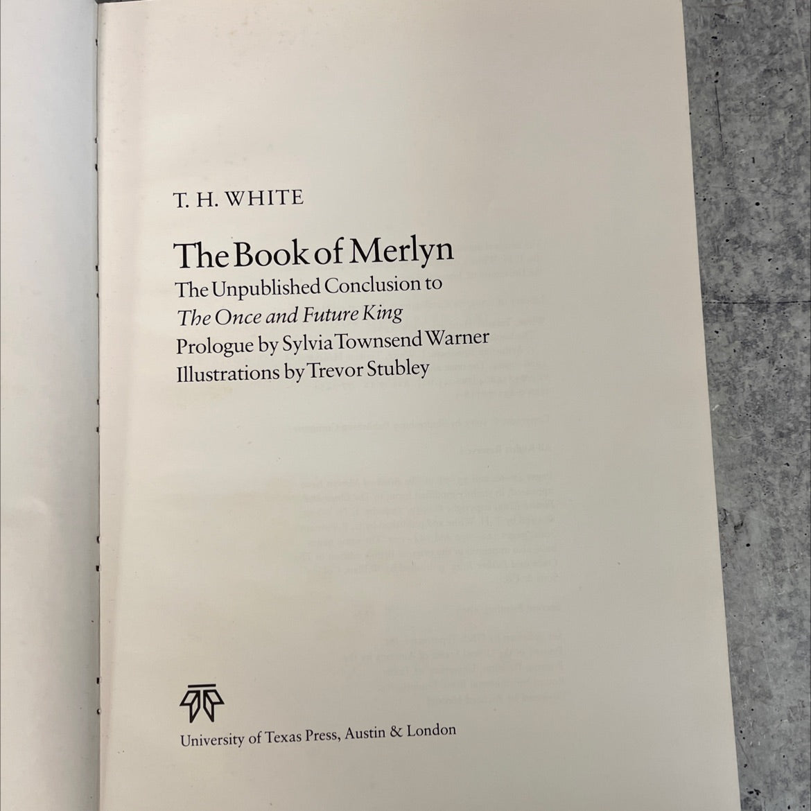 the book of merlyn the unpublished conclusion to the once and future king book, by T. H. White, 1977 Hardcover, Vintage image 2