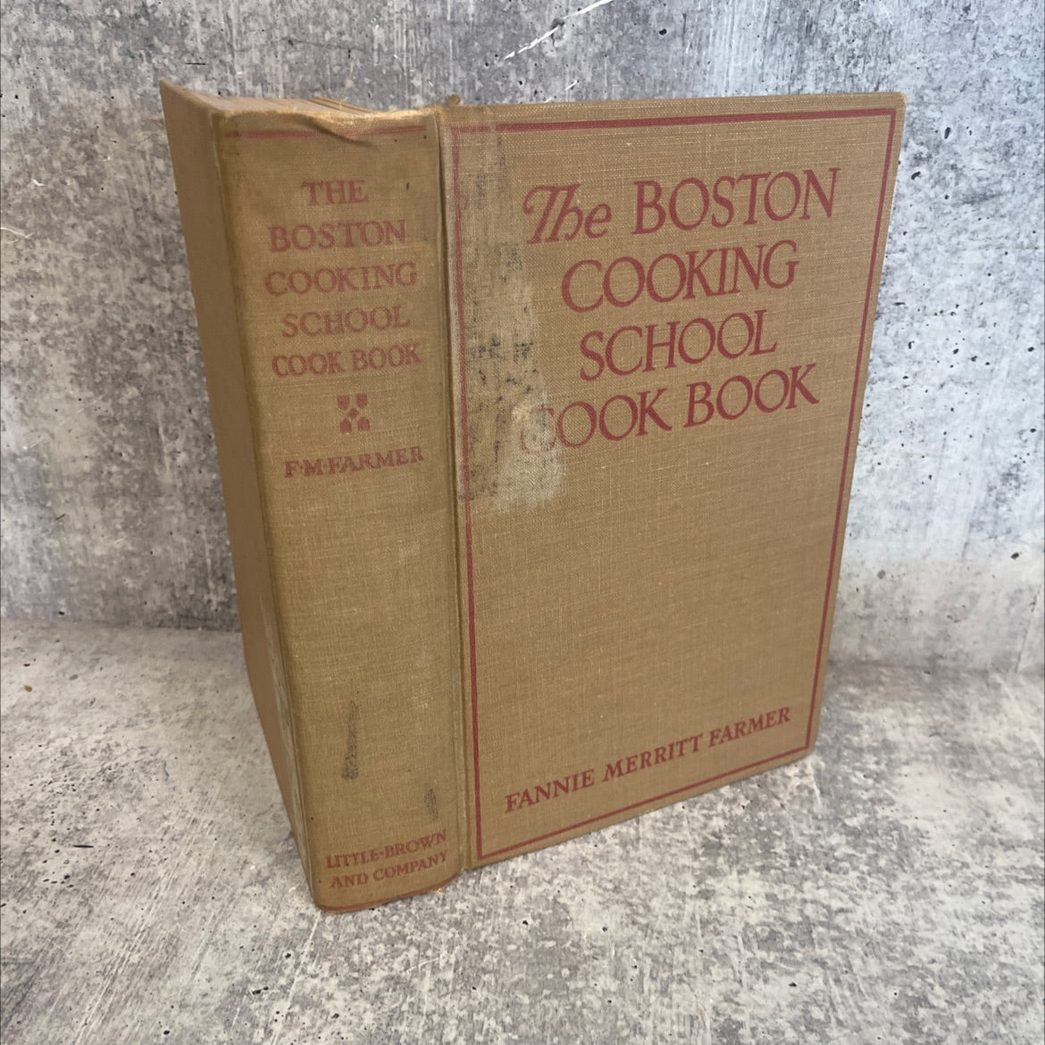 the boston cooking-school cook book book, by fannie merritt farmer, 1938 Hardcover, Vintage image 1