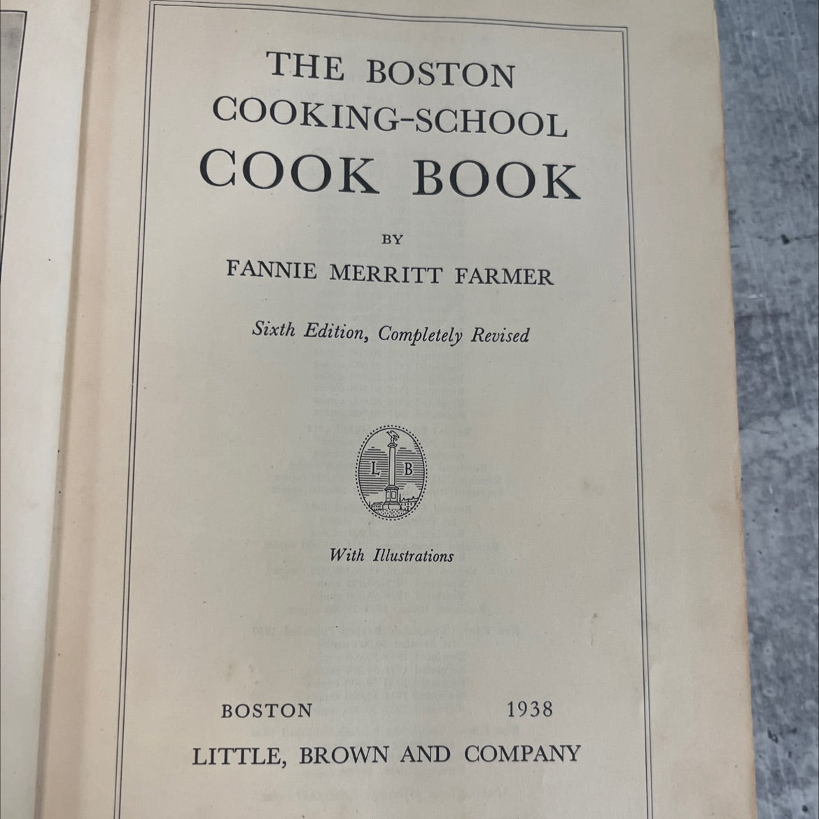 the boston cooking-school cook book book, by fannie merritt farmer, 1938 Hardcover, Vintage image 2