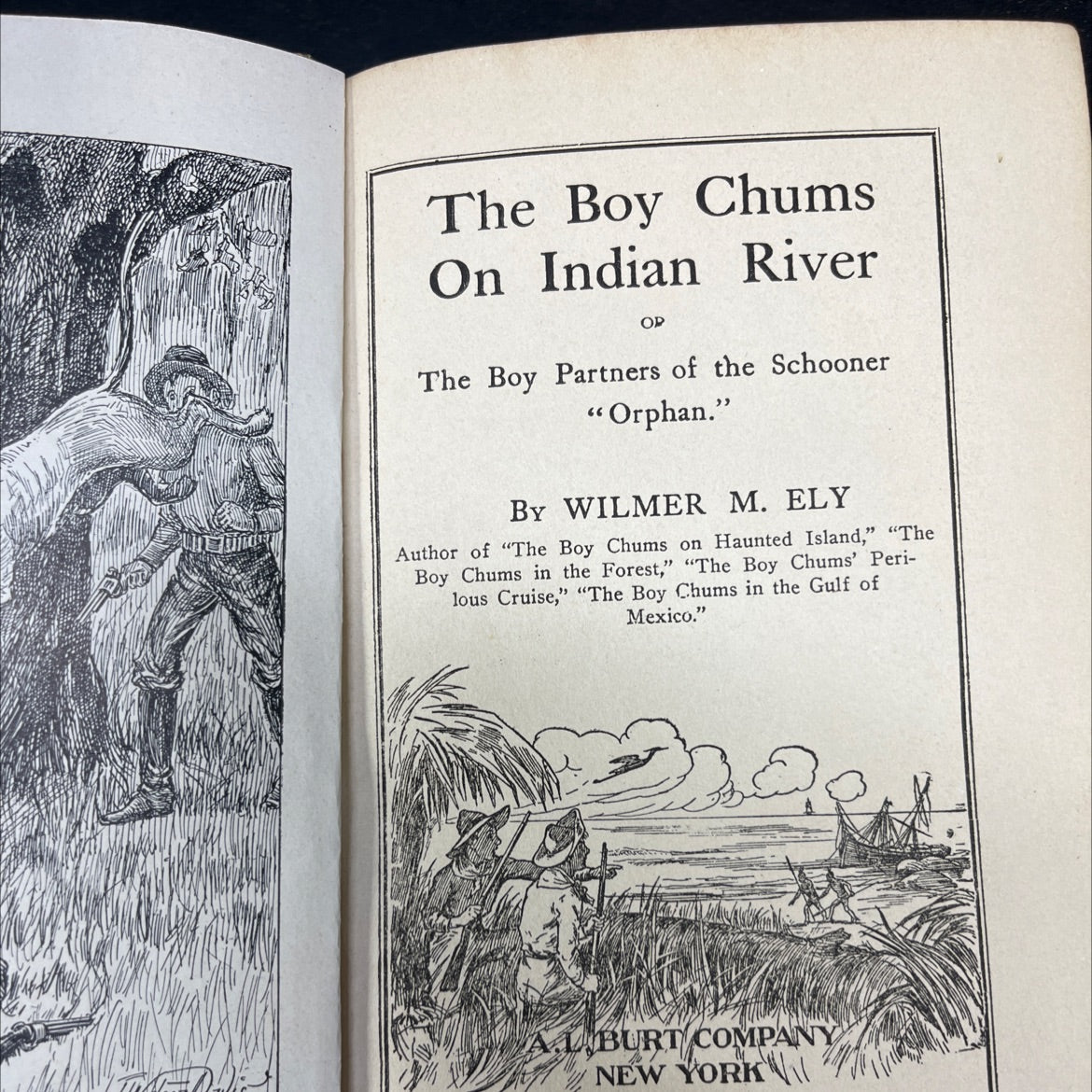 the boy chums on indian river book, by wilmer m. ely, 1905 Hardcover image 2