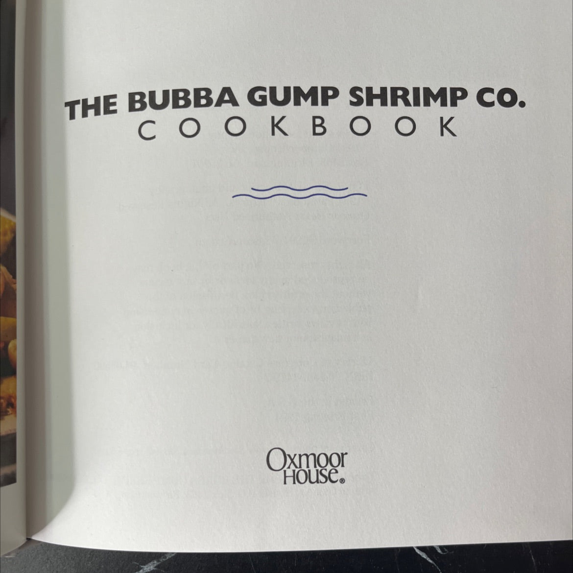 the bubba gump shrimp co. cookbook book, by unknown, 1994 Hardcover, First Edition image 2