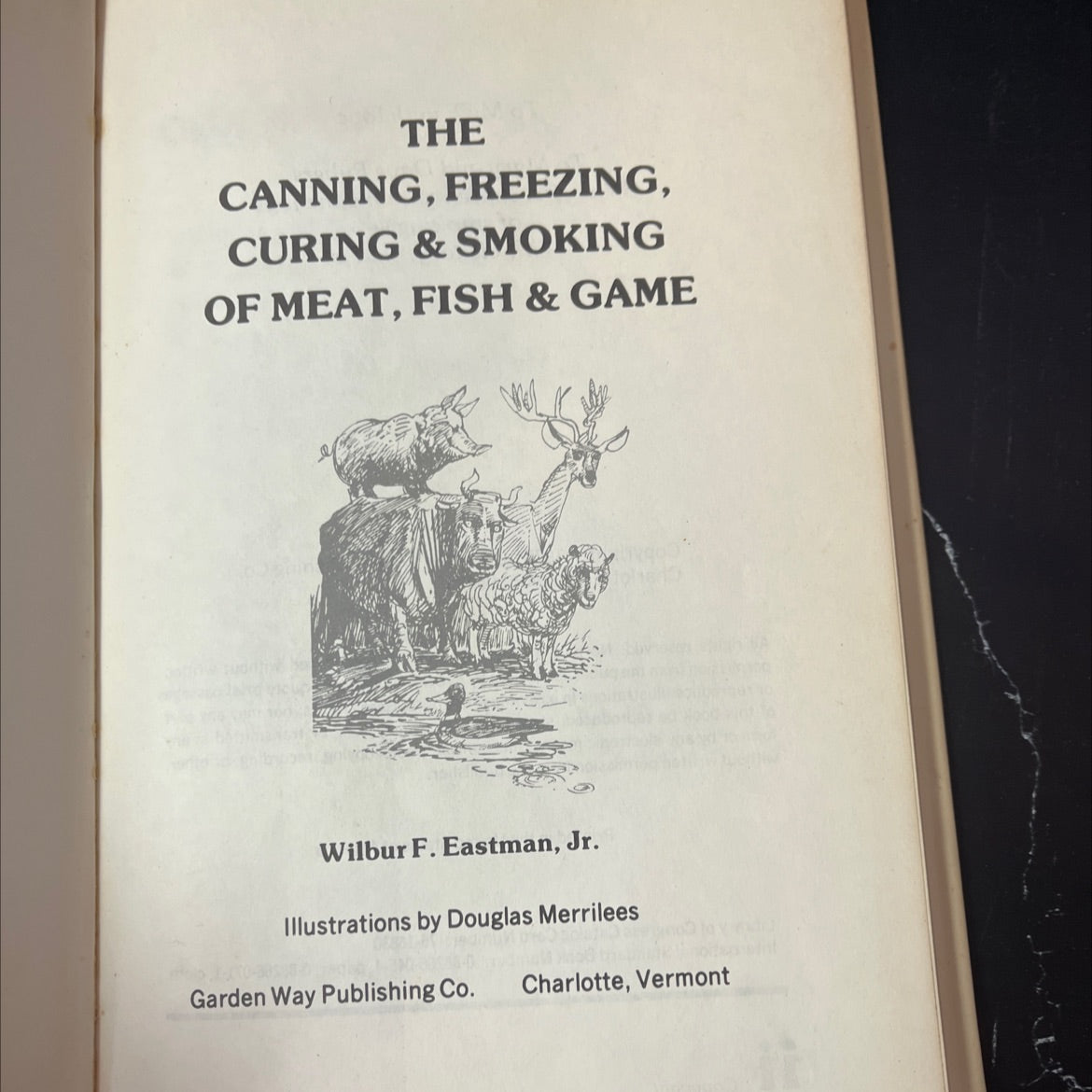 the canning, freezing, curing & smoking of meat, fish & game book, by wilbur f. eastman, jr., 1975 Hardcover, Vintage image 2