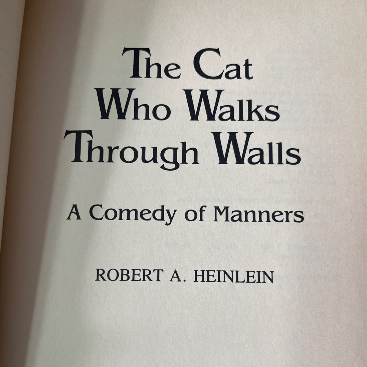 the cat who walks through walls book, by robert a. heinlein, 1985 Hardcover, Vintage image 2