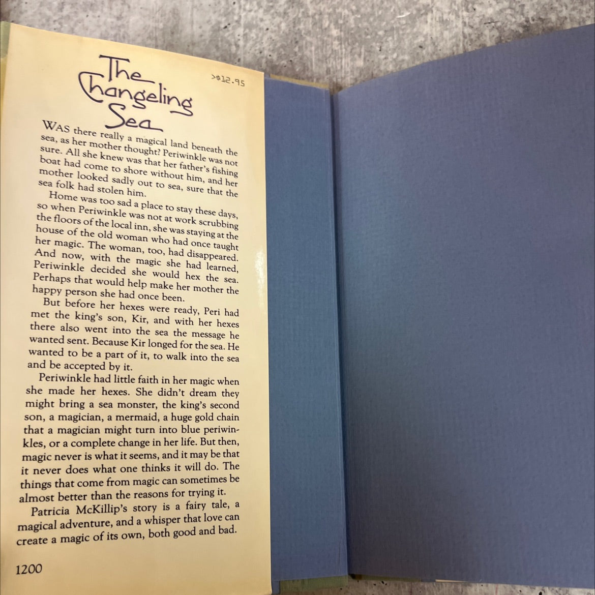 the changeling sea book, by Patricia A. McKillip, 1988 Hardcover image 4