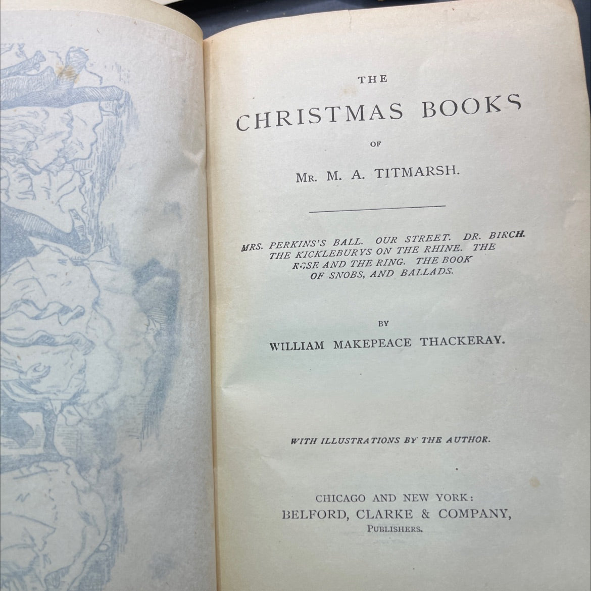 the christmas books of mr. m. a. titmarsh book, by william makepeace thackeray, 2023 Hardcover, Antique image 2