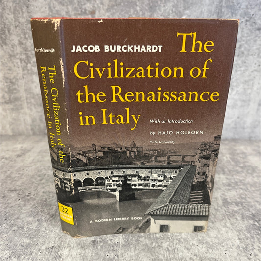 the civilization of the renaissance in italy book, by Jacob Burckhardt, 1954 Hardcover, Vintage image 1