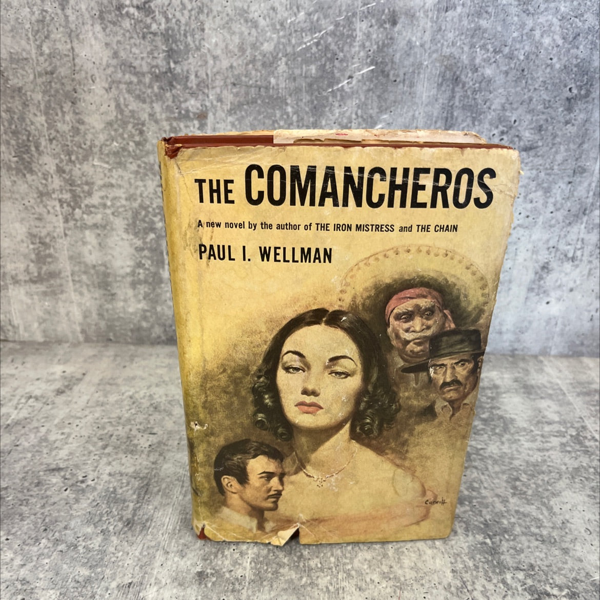 the comancheros book, by paul i. wellman, 1952 Hardcover image 1