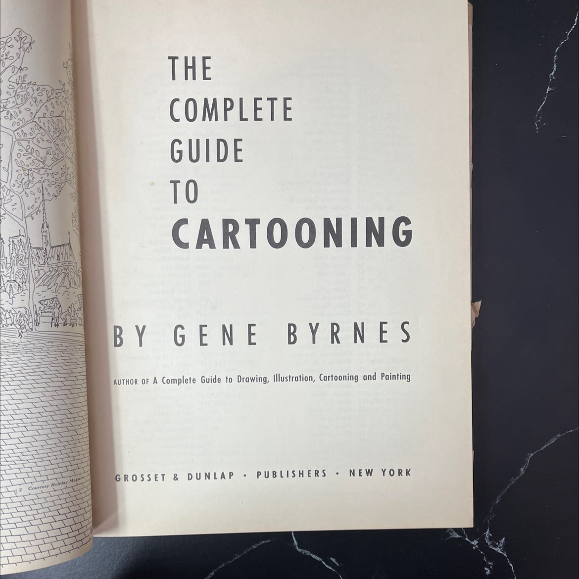 the complete guide to cartooning book, by gene byrnes, 1950 Hardcover, Vintage image 2