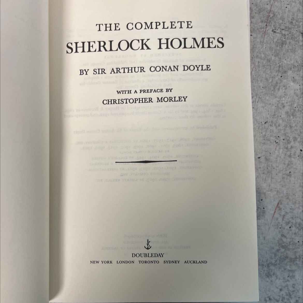 the complete sherlock holmes book, by sir arthur conan doyle, 1927 Hardcover, Antique image 2