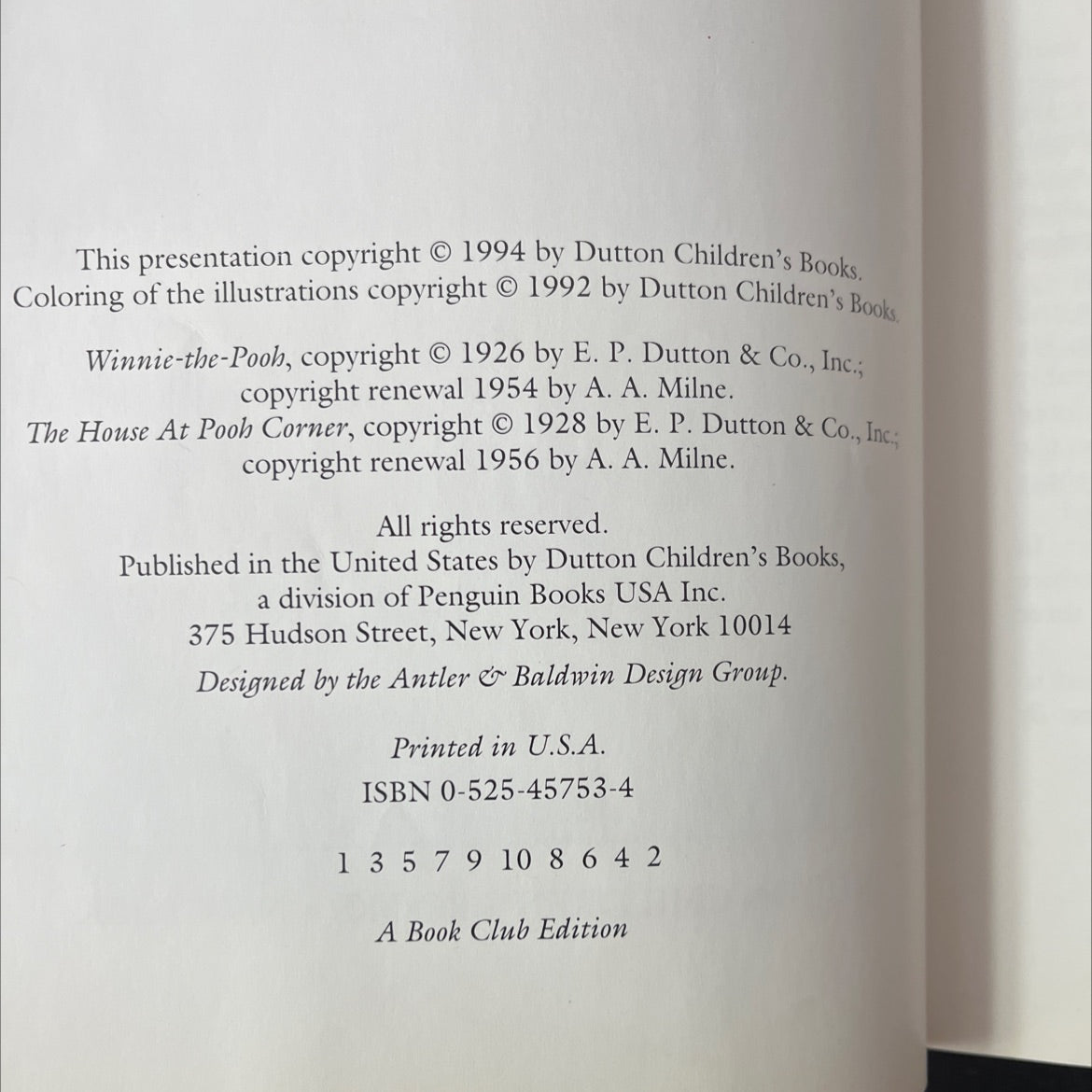 the complete tales of winnie-the-pooh book, by A. A. Milne, 1994 Hardcover image 3