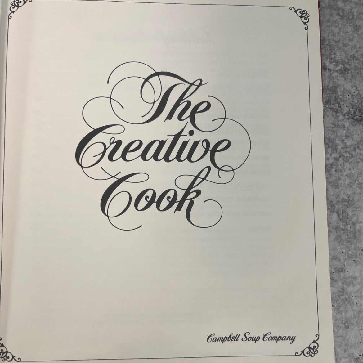 the creative cook book, by unknown, 1978 Hardcover image 2