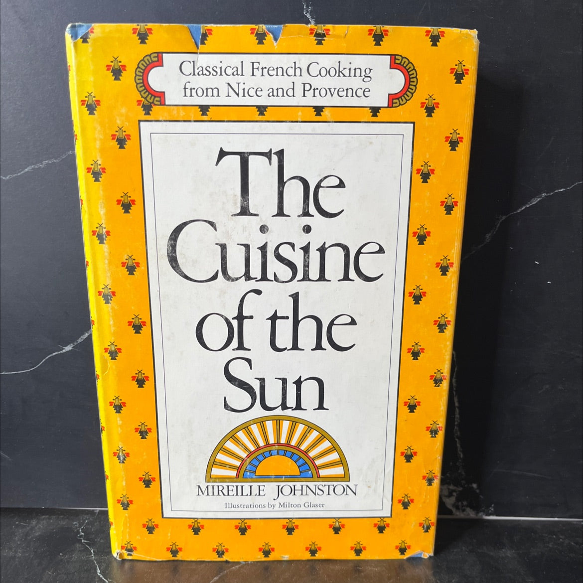 the cuisine of the sun classic recipes from nice and provence book, by Mireille Johnston, 1976 Hardcover, Vintage image 1