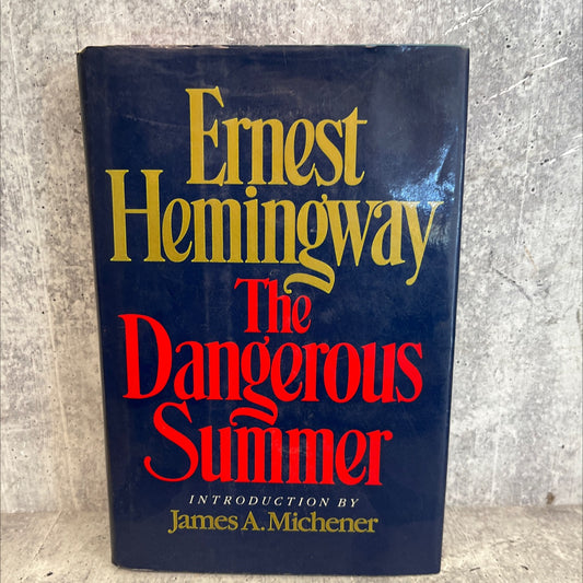 the dangerous summer book, by ernest hemingway, 1985 Hardcover, Vintage image 1