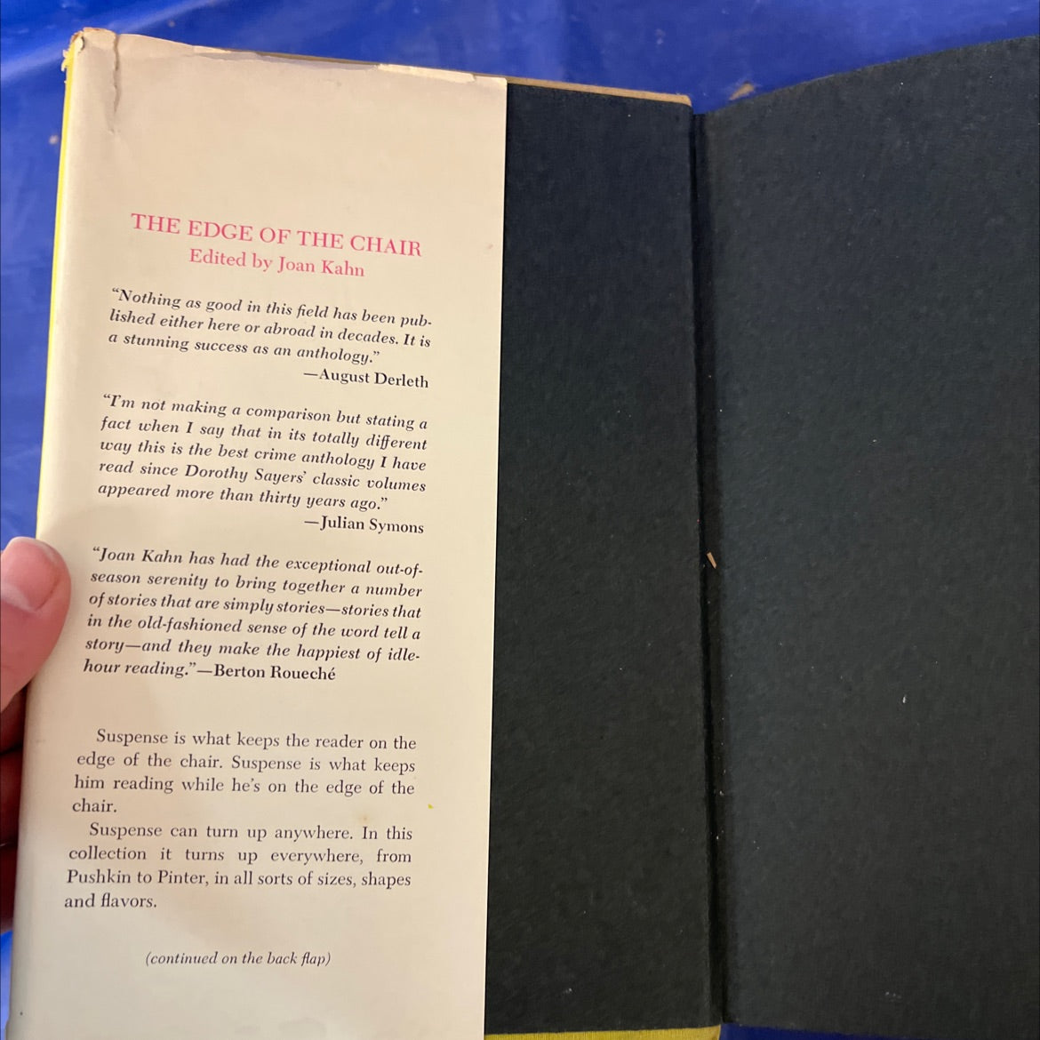 the edge of the chair book, by joan kahn, 1967 Hardcover image 4