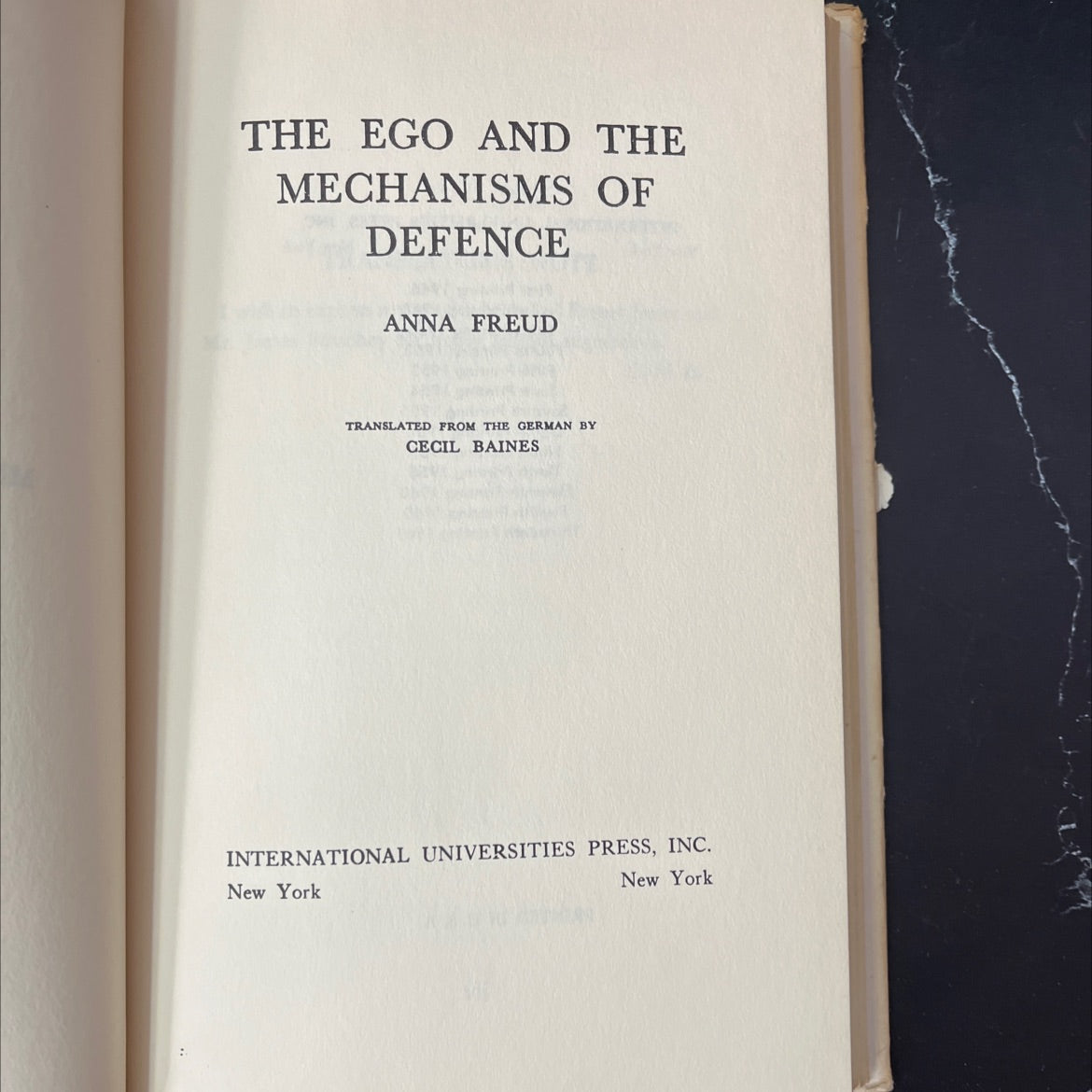 the ego and the mechanisms of defence book, by anna freud, 1961 Hardcover, Vintage image 2