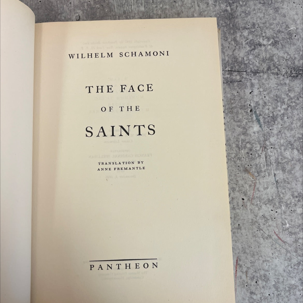 the face of the saints book, by wilhelm schamoni, 1947 Hardcover image 2