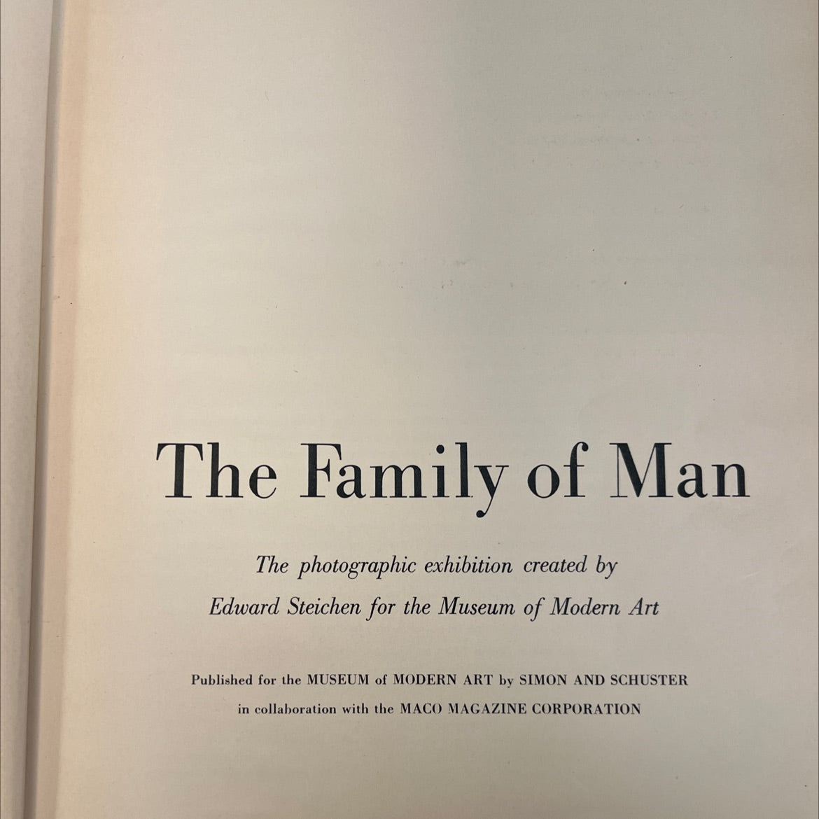 the family of man book, by Edward Steichen, 1955 Hardcover, Vintage image 2