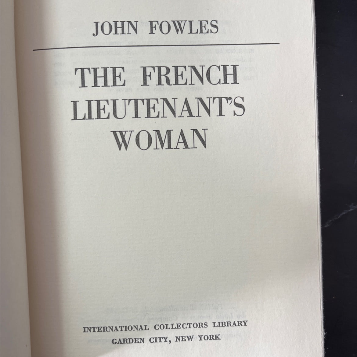 the french lieutenant's woman book, by john fowles, 1969 Hardcover, Vintage image 2