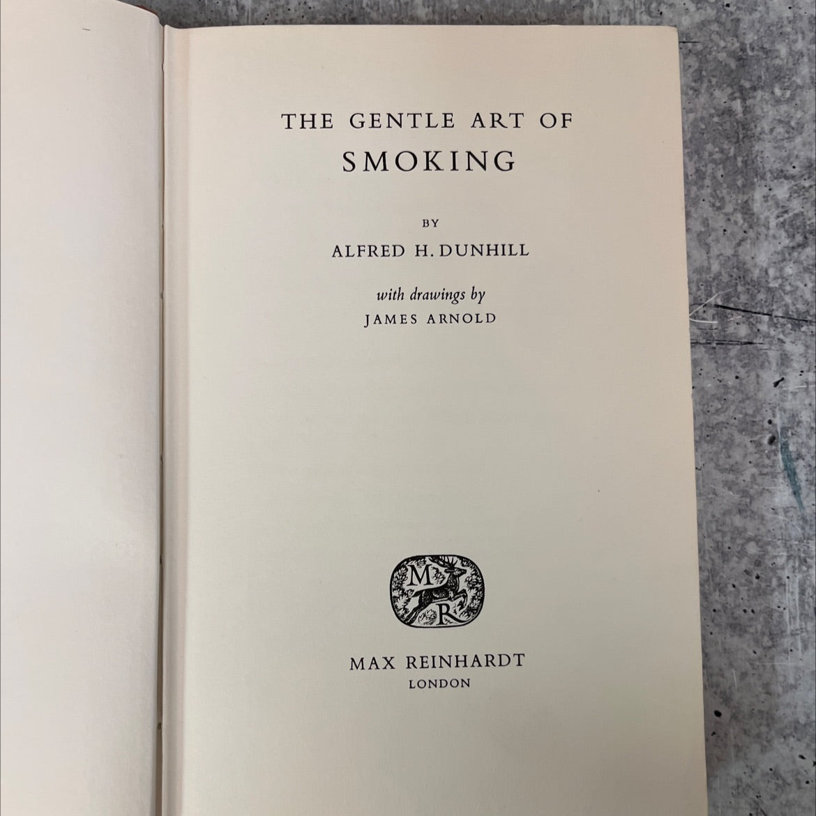 the gentle art of smoking book, by alfred h. dunhill, 1973 Hardcover, Vintage image 2