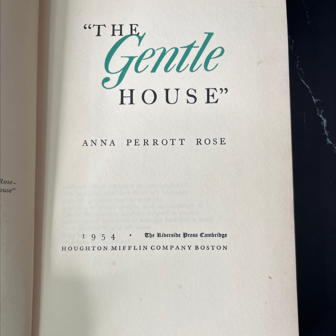 the gentle house book, by anna perrott rose, 1954 Hardcover, Vintage image 2