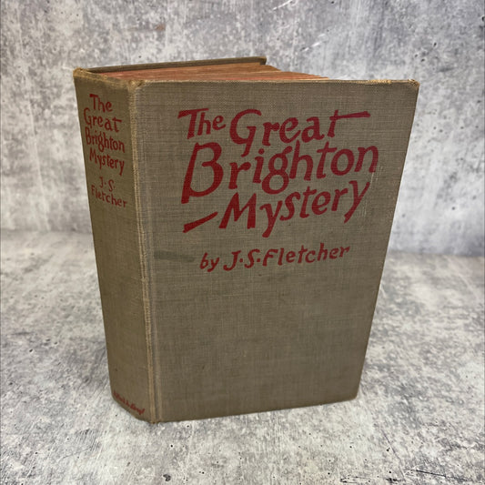 the great brighton mystery book, by j. s. fletcher, 1926 Hardcover, Vintage image 1