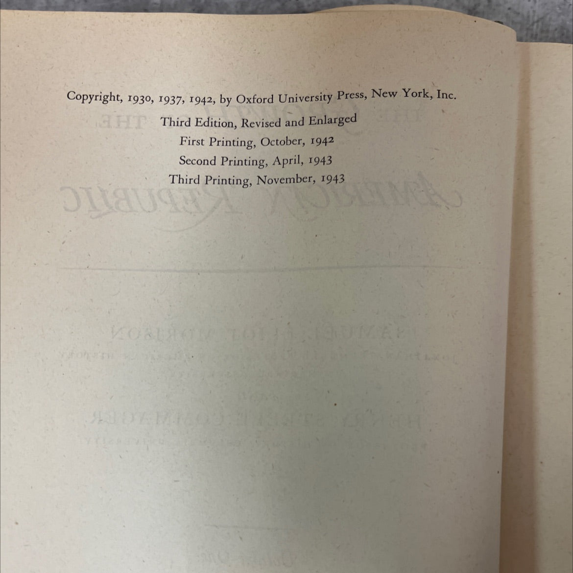 the growth of the american republic book, by samuel eliot morison, henry steele commager, 1942 Hardcover, Vintage image 3