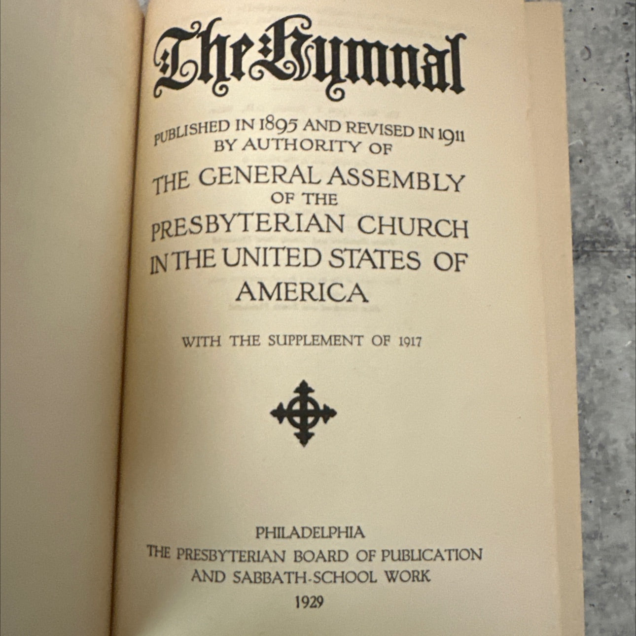 the gymnal book, by The Presbyterian Board of Publication and Sabbath School Work, 1929 Hardcover image 2