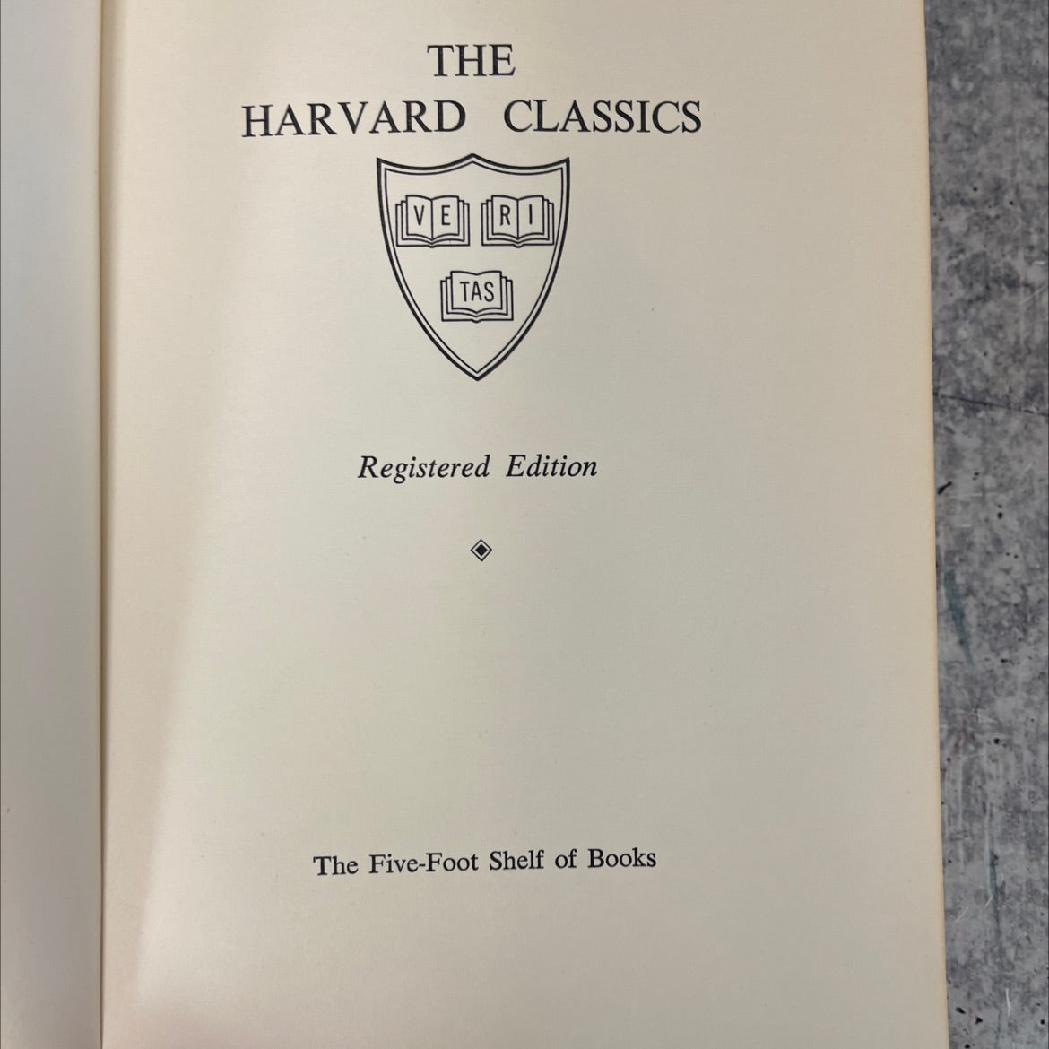 the harvard classics book, by unknown, 1961 Hardcover, Vintage image 2