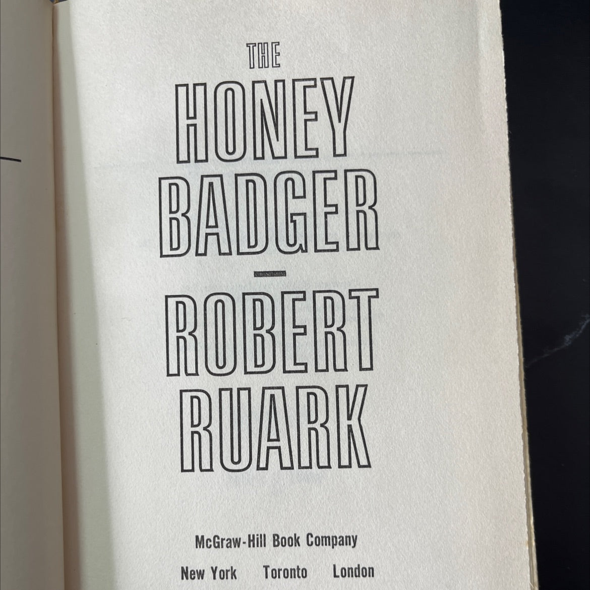 the honey badger book, by robert ruark, 1965 Hardcover, Vintage image 2