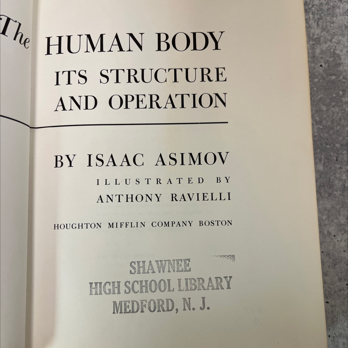 the human body its structure and operation book, by isaac asimov, 1963 Hardcover, Vintage image 2