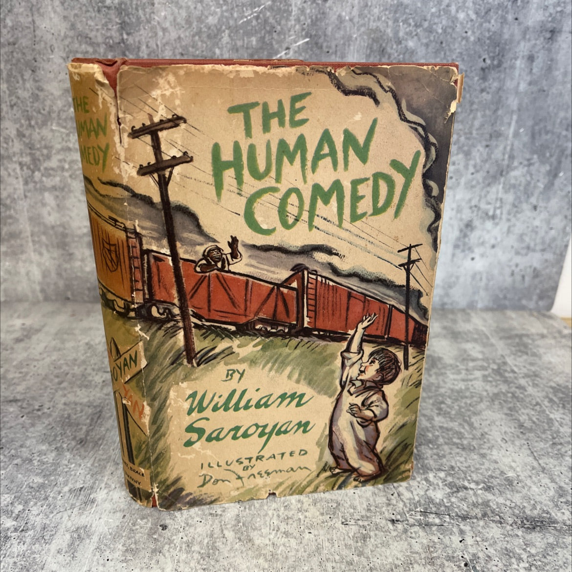 the human comedy book, by william saroyan, 1943 Hardcover, First Edition, Vintage image 1